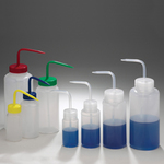 Wash Bottle, Wide Mouth, Natural Closure, 32oz/1000ml 6/pak